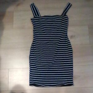 Striped Black and White Dress